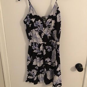 express small black cami wrap sundress